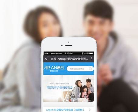 愛(ài)的天使-空氣凈化器微信電商平臺(tái)